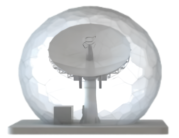 Large-Scale Satellite Tracking Antenna
